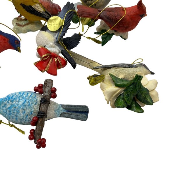 Danbury Mint Songbirds Christmas Ornaments set 11 Christmas tree ornaments - Picture 11 of 13